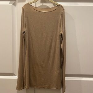 Intimissimi Boat Neck Modal Cashmere Ultralight Top Toffee Brown Sz S NWOT